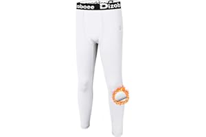 Dizoboee Boys Compression Pants Leggings Tights for Sports Youth Kids Athletic Basketball Base Layer