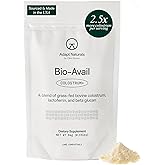 Adapt Naturals Colostrum Supplement with Lactoferrin & Beta-Glucan, Bio-Avail Grass Fed Bovine Colostrum Powder for Gut Health, Immune Support & Vitality | Non-GMO, 2500mg, Unflavored - 30 Days Supply