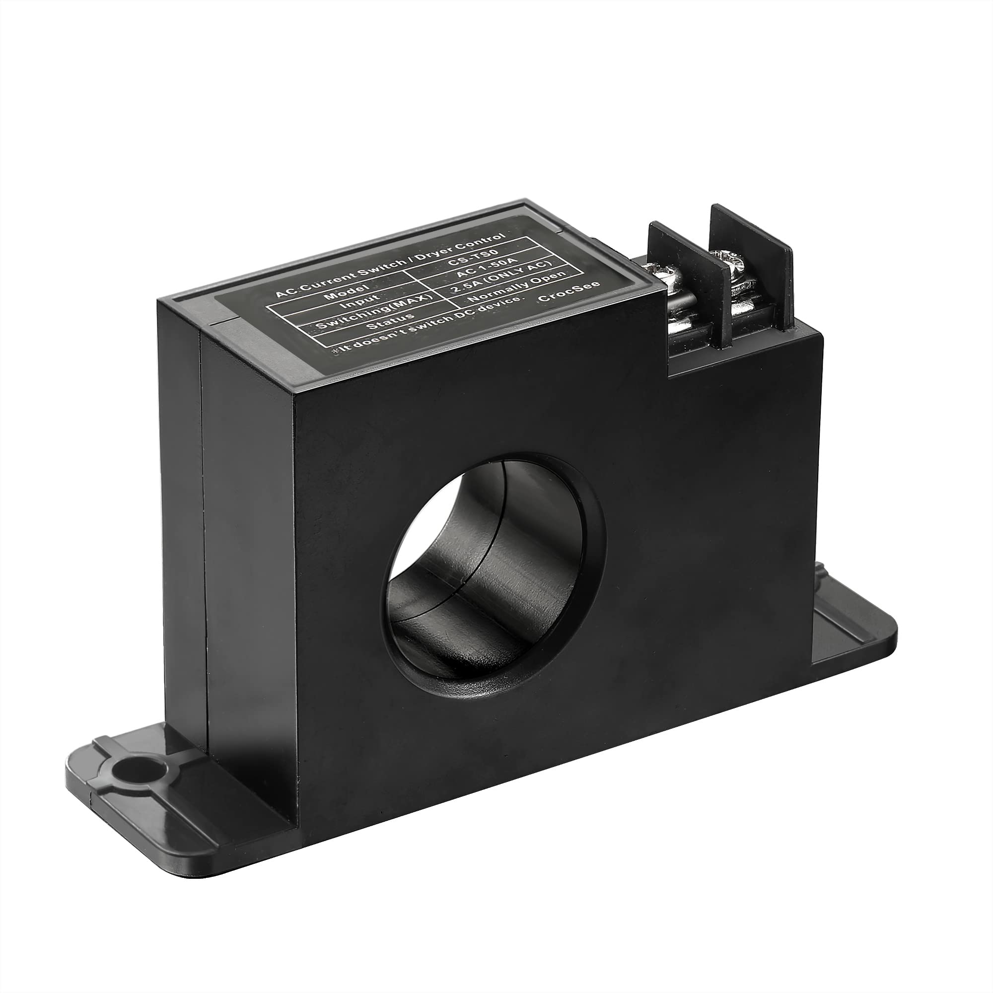 Photo 1 of CrocSee Miniature Current Switch, CS-TS0, Normally Open Amp Sensor Monitoring Relay, AC 1-50A Detectable