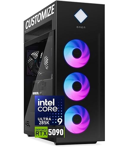 Amazon.com: HP OMEN 45L Gaming 5090 Desktop PC, Intel Core Ultra 9