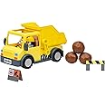 Bluey Dump Truck Toy with Hard Hat Muddy Bingo Figures | Load & Unload Rocks - Includes Safety Signs & Stickers | for Kids Ages 3+