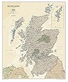National Geographic: Scotland Executive Wall Map - Laminated (30 x 36 inches) (National Geographic Reference Map) by 
