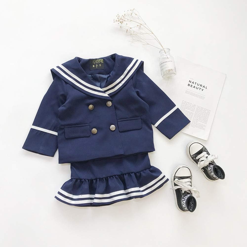 Amazon Com Tjzy 2pcs Toddler Baby Girl Skirt Suit Cute Blazer