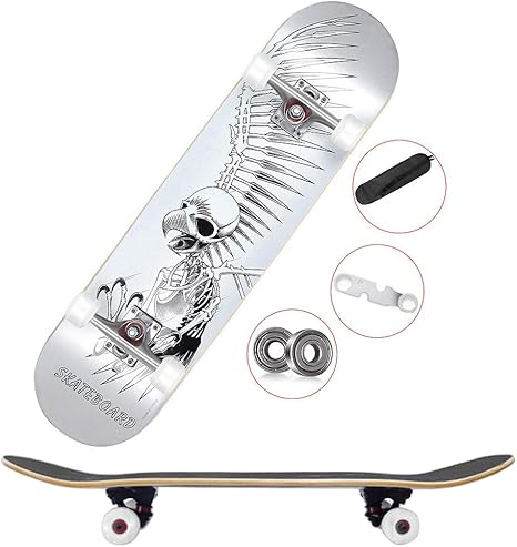 Amazon Co Jp スケートボード スケボー板 スケボー デッキ サーフスケ 7層メープルウッド スケートボード本体 用デッキロングボード 子供 若者 大人初心者 けギフト向けに トリック練習できる スポーツ アウトドア 集中力や平衡感覚育 コンプリート ダンスボード 長い