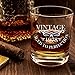 1978 40th Birthday Lowball Whiskey Glass for Men and Women - Vintage Aged To Perfection - Anniversary Gift Idea for Him, Her, Husband or Wife - 40 Year Old Presents for Mom, Dad - 11 oz Bourbon Scotch