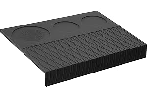 IKAPE Espresso Tamping Mat, Food Grade Silicone Coffee Tamper Mat, Portafilter Tamp Mat Espresso Accessory For Baristas, Waterproof Heat Resistant Tamping Pad Mat for Counter
