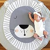 Staron Infant Baby Rugs Creeping Crawling Mat Cartoon Sleeping Rugs, Children Anti-slip Game Mat Cotton Floor Play Mat Blanket Play Environmental Carpet Kids Room Decor 37.4 x 37.4