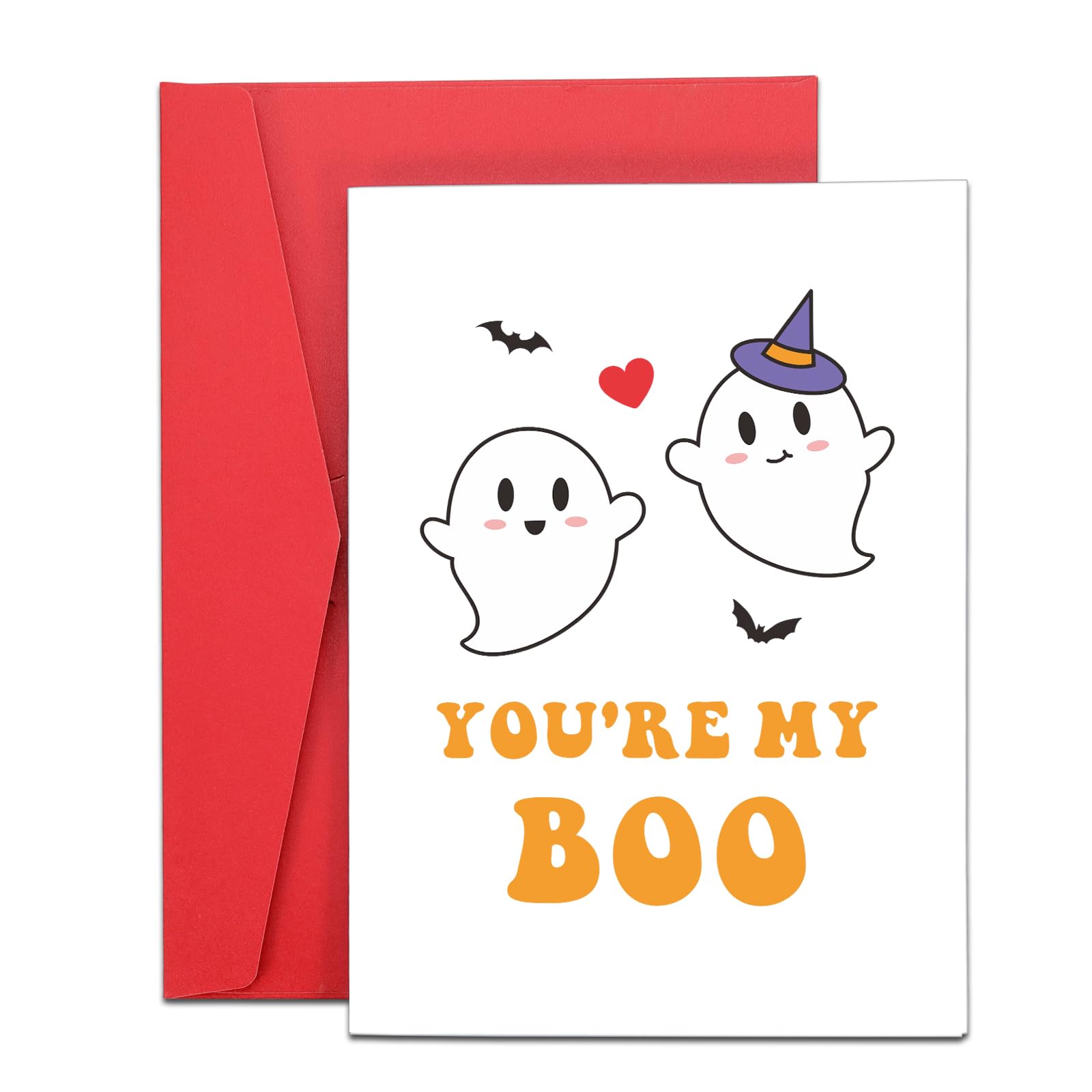 Halloween Boo Basket Stuffers for Her Him Women Men Spooky Basket Stuffers for Women Kids Adult Couple Halloween Card Gifts Anniversary Valentines Gifts for Girlfriend Boyfriend