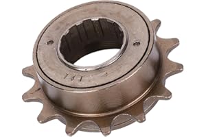 Single Speed Freewheel, Bike Flywheel Sprocket 14T Metal Fixed Gear Bicycle Parts Conversion Kit Threaded Type Freehub Cyclin