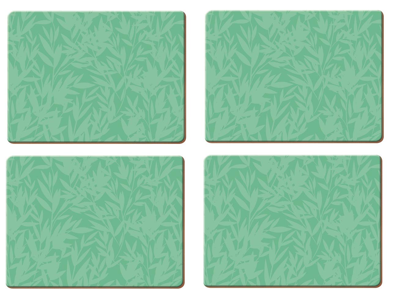 Creative Tops OTT Cork Placemat Set/Table Mats with 'Pandicorn' Design, Green, 29 x 21.5 cm, Set of 4
