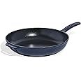 Made In Cookware - Enameled Cast Iron Skillet - Blue - Exceptional Heat Retention & Durability - Professional Cookware - Crafted in France - Induction Compatible
