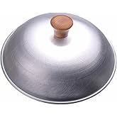 M.V. Trading Aluminum Dome Wok Lid/Cover, 13-Inches, (For 14" Wok), 18 Gauge, USA Made