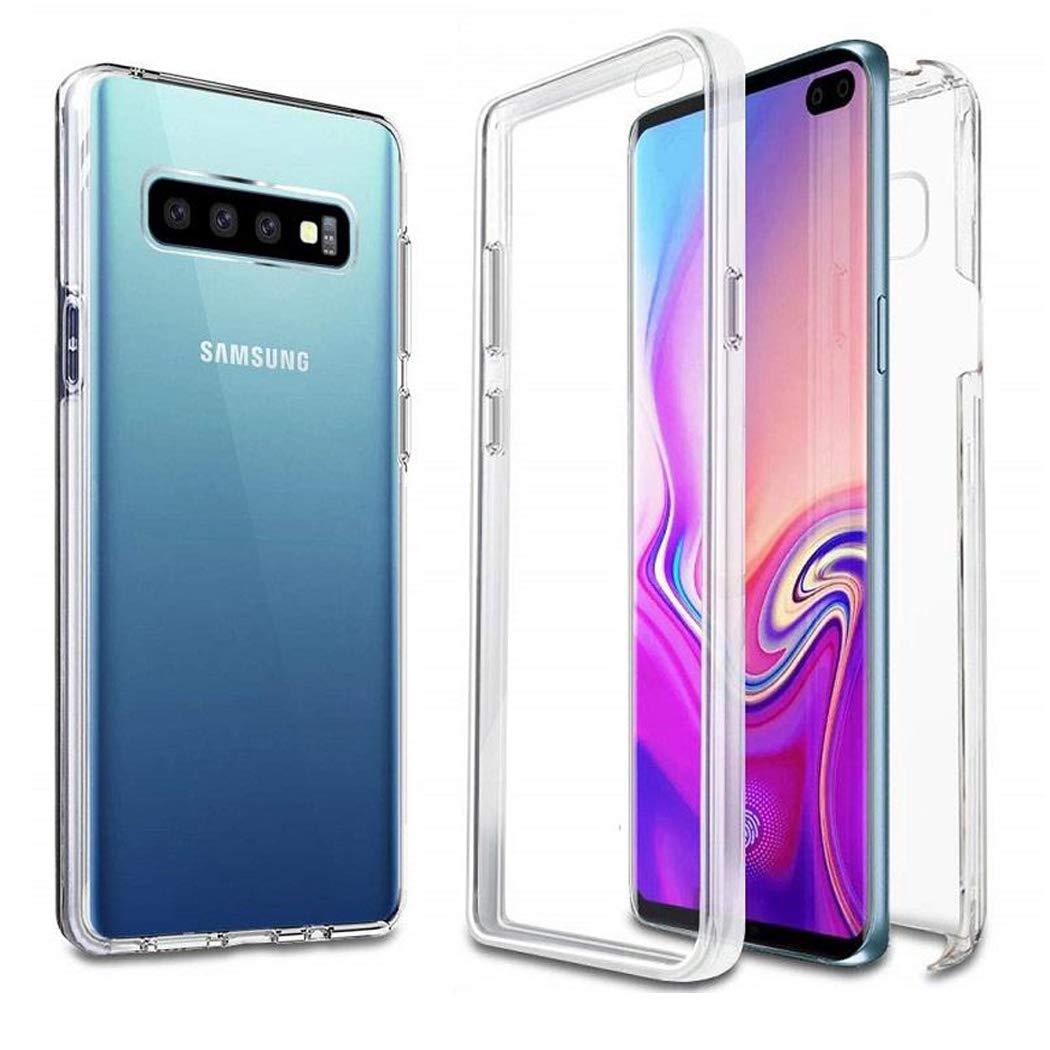 GAPlus Samsung S10 5G 6.7" SM-G977B Case, Samsung Galaxy S10 5G Front and Back Case, Transparent Clear Fully Protection PC Hard Soft Cover Bumper Shockproof For Samsung Galaxy S10 5G
