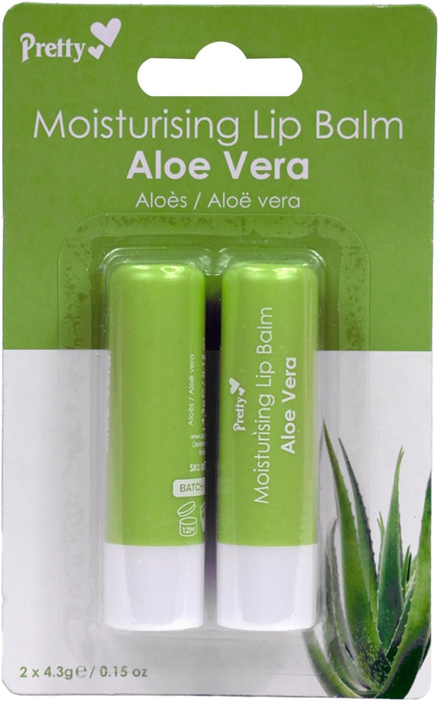 Pretty Aloe Vera Moisturising Lip Balm for Soft Smooth Lips