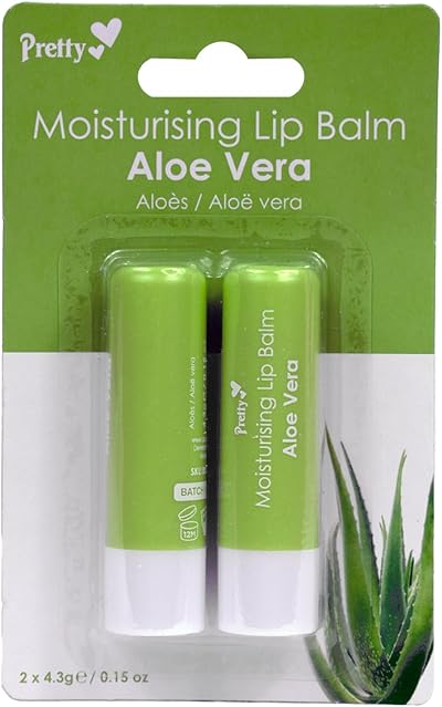 Pretty Aloe Vera Moisturising Lip Balm for Soft Smooth Lips