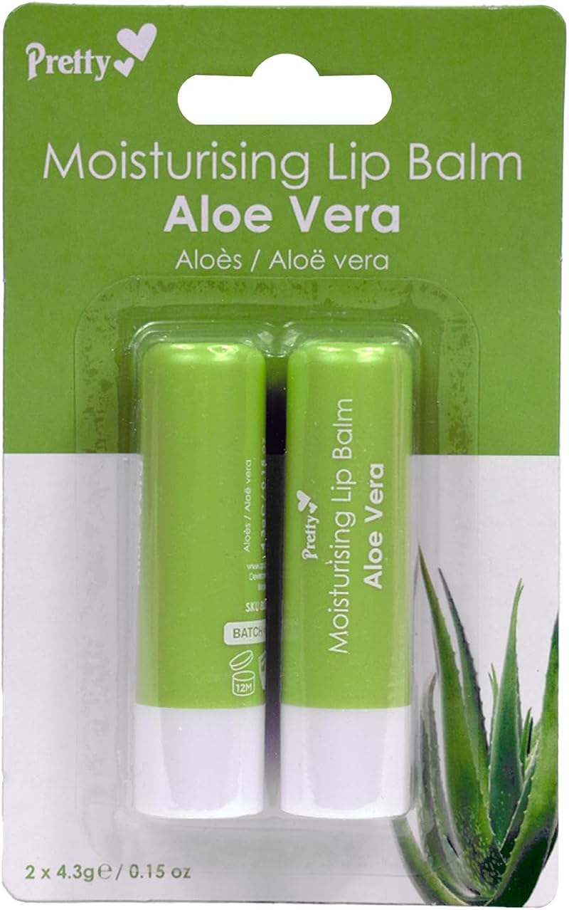 Pretty Aloe Vera Moisturising Lip Balm for Soft Smooth Lips