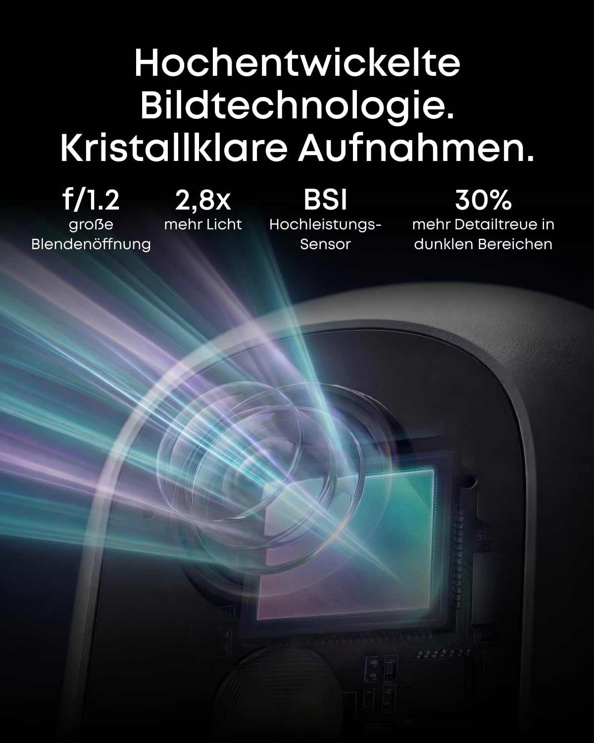 eufy eufyCam C35, Kabellose Überwachungskamera Außen & Innen, Magnetische Halterung, Farbnachtsicht, Lokaler Speicher, IP67 Wetterfest, Solarpanel-Kompatibel, Ohne ABO, Schwarz 4