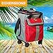 Guay Outdoors New and Improved Trolley Cooler Bag - Removable Leak-Proof Soft Chiller - Thermal Insulated with Swivel Wheels - Telescopic - Small 36 Cans Capacity - Picnic Camping Beach and Travels