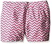 Kanu Surf Girls' Sassy UPF 50+ Quick Dry Beach Coverup Boardshort, Alexa Pink Chevron, Large (12/14)