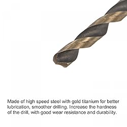 uxcell 2 Pcs High Speed Steel Hex Shank Twist Drill