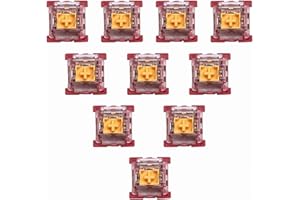 GK GAMAKAY Silent Linear Mechanical Keyboard Switch, 70Pcs/Pack GamaKay Phoenix Switch 3 Pin Pre-lubed Switches for LK67 TK75 CK68 DIY Mechanical Gaming Keyboard (Phoenix Switch-70Pcs)