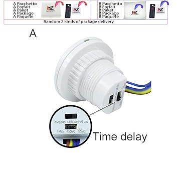 40 mm del sensor de movimiento PIR interruptor de retraso de ...