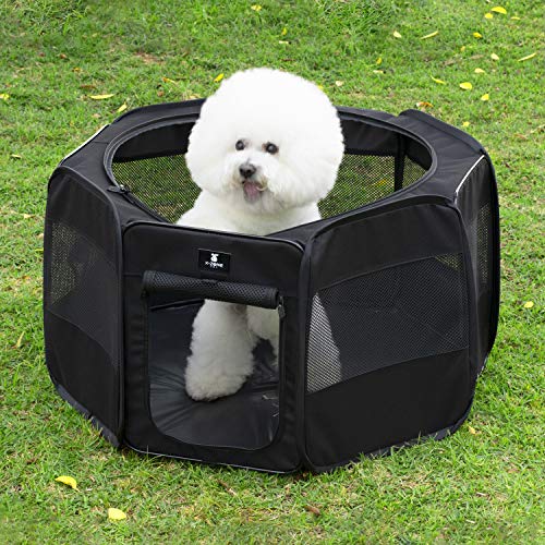 XZONE PET Portable Foldable Pet Dog Cat Playpen Crates Kennel/Premium