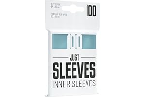 Just Sleeves Inner Sleeves | Pack of 100 Clear Card Game Sleeves for Standard Size Cards | Extra-High Clarity | Professional Protection for Up to 100 TCG Decks and Gaming Cards | Made by Gamegenic
