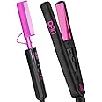 DAN Technology Flat Iron and Small Hot Comb for Black Women's Hair, Wigs - Hair Straightener