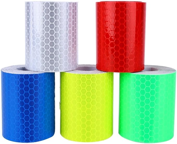 Reflective Warning Tape, 2"X10' 3M Safety Color Lattice