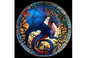 WUDWL Diamond Painting Kits for Adults - Dragon DIY 5D Diamond Art Kits Full Drill Diamond Dots Paintings with Diamonds Gem Art and Crafts Home Decor 12x12inch