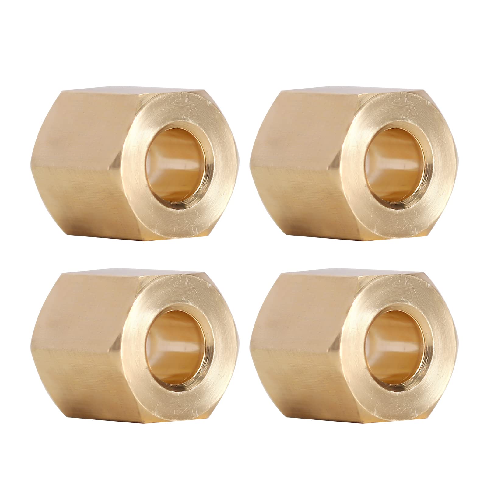 INJORA 9g Brass Wheel Hex Hub 7mm Extenders Adaptor for TRX4M Redcat Ascent18 1/18 RC Crawler Car Upgrade(9g/Total)