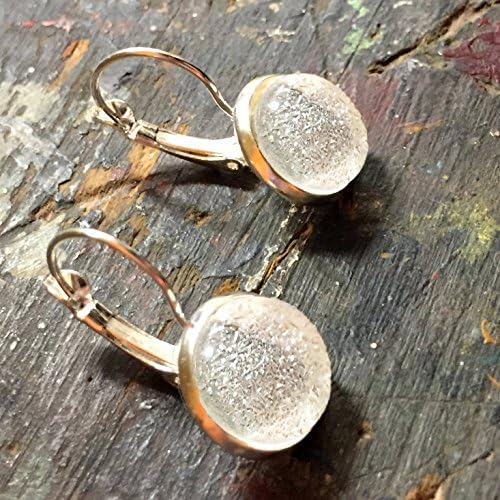 Lunar Glow, full-moon earrings