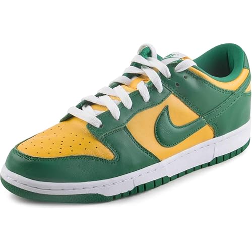 Nike Mens Dunk Low SP Brazil Varsity Maize/Pine Green Leather Size 9.5