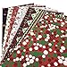 David accessories Christmas Snow Printed Leather Sheets Fabric Canvas Back 9Pcs 8