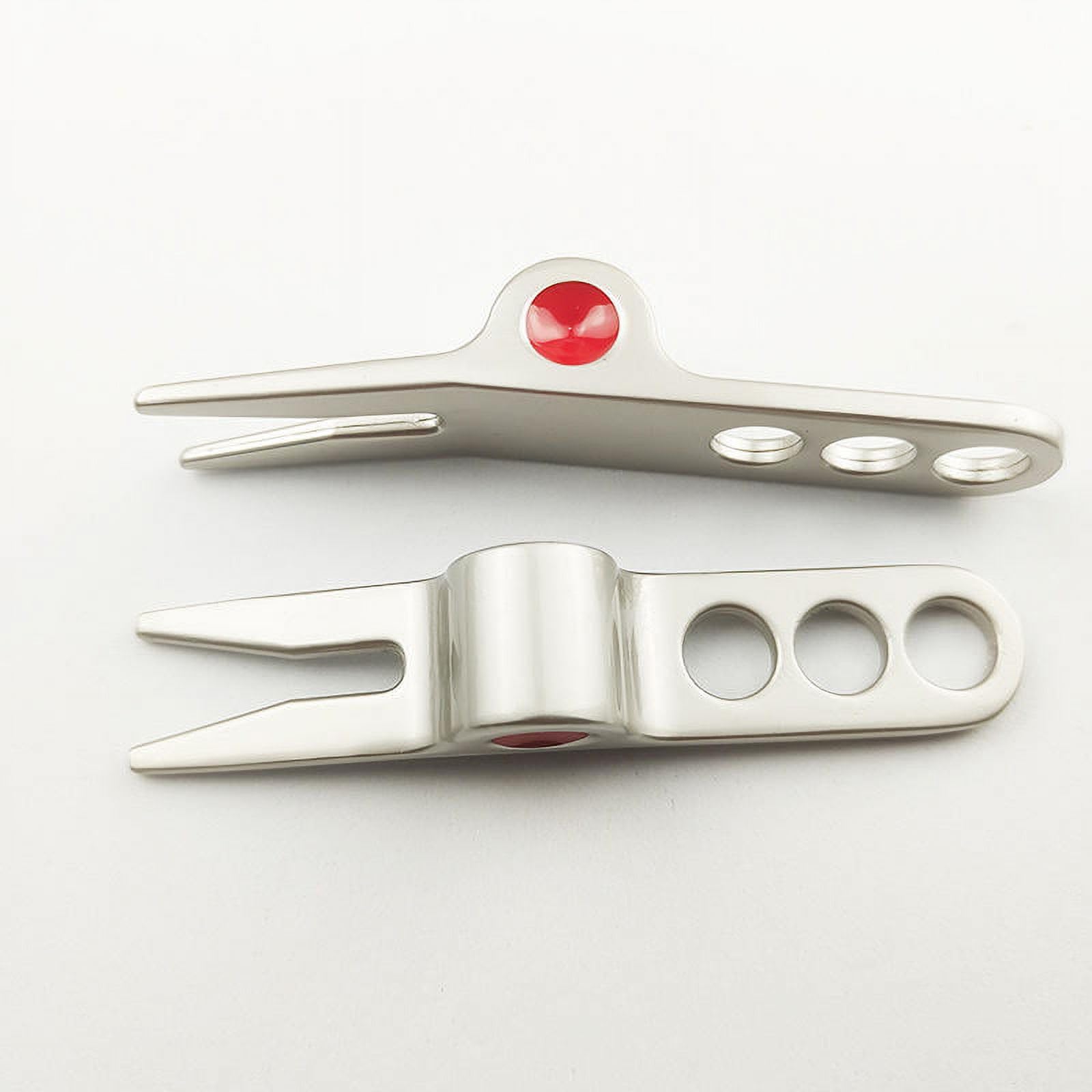 Gowxs 1 Pair Silver Golf Ball Fork Pivot Divot Repair Tool Compatible Cameron Divot Tools for Scotty Golf Divot Tools On-Course Accessories