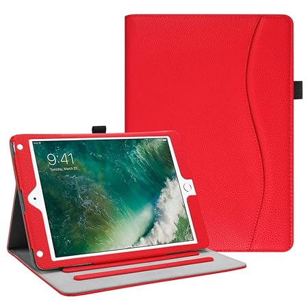 Fintie Hülle für iPad 9.7 Zoll 2018 2017 / iPad Air 2 / iPad Air - [Eckenschutz] Multi-Winkel Betrachtung Folio Stand Schutzh