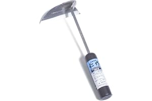 Nisaku NJP100 Nejiri Gama Handheld Weeder-Scraper-Hoe, Japanese 4 Blade Width, 4.5-Inch Lacquered Beech, Stainless Steel/Black-Wood Handle