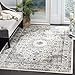 SAFAVIEH Evoke Collection Accent Rug - 3' x 5', Ivory & Grey, Shabby Chic Oriental Medallion Design, Non-Shedding & Easy Care, Ideal for High Traffic Areas in Entryway, Living Room, Bedroom (EVK220D)