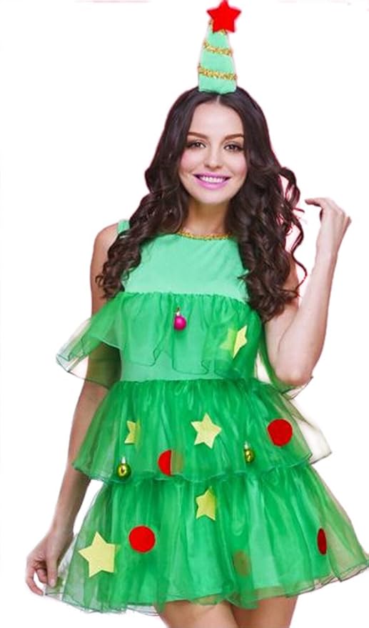 クリスマス ツリー型 ワンピース コスチューム レディース コスプレ 仮装 通販 Amazon