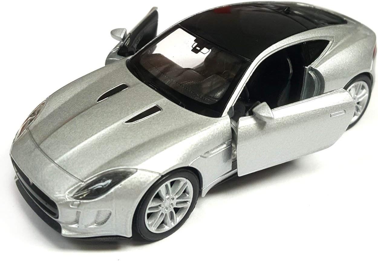 Welly Die Cast Silver Jaguar F-Type Coupe Model Toy Car