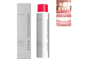 Stain Whitening Mouthwash, Gunk Removing for Fresh Breath, Hydrogen Peroxide to Promote Whiter Teeth, Peroxide Rinse with Ess