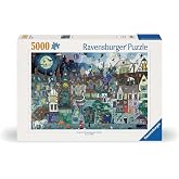 Ravensburger - Fantasy Street - 5000 Piece Jigsaw Puzzle - Stunning Imagery - Beautiful and Intricate - Olde Victorian Street Faire - Premium Quality - Puzzles for Adults