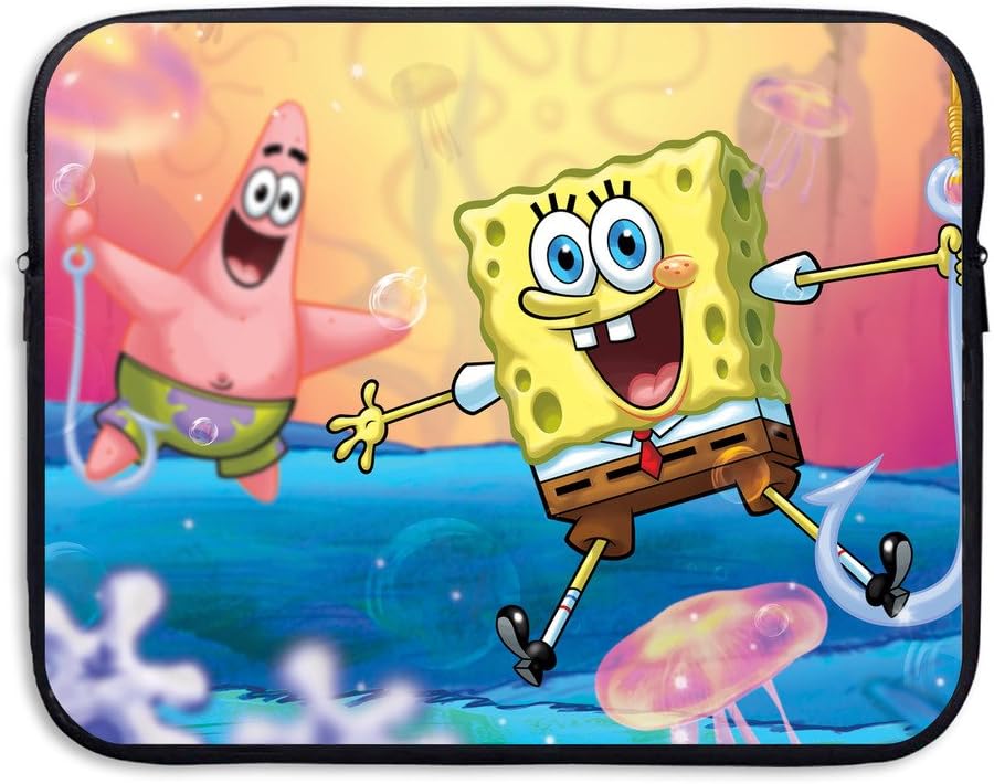 Style Spongebob Squarepants 13 And 15 Inch Water-Resistant Briefcase Carrying Bag For Acer/Asus/Dell/Fujitsu/Lenovo/HP/Samsung/Sony/Toshiba/Ipad