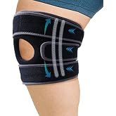 King Mills Extra Large Knee Brace Support, Adult 2XL, Grey Black | Plus Size Knee Brace for Women and Men, Adjustable, For Knee Pain, Arthritis or Meniscus Tear