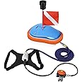 GOYOJO Scuba Diving Ventilator System, Tankless Portable Rechargeable Scuba Underwater Diving Tank with 7M Telescopic Pipe, for Recreational Diving Fishing Snorkeling