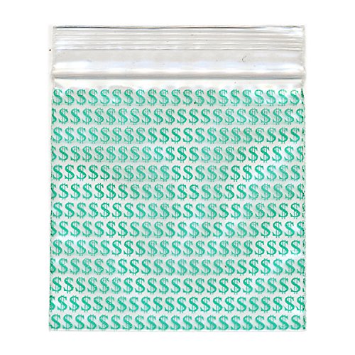 Mini Ziplock 100 3030 $ Money $ Dollar Design 3