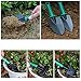 V-NO 5 Piece Garden Tools Set - Gardening Tools - Gardening Gifts Tool Set with Garden Trowel Pruners and More - Vegetable Herb Garden Hand Tools with Storage Box