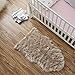 OJIA Faux Sheepskin Fur Rug Soft Fluffy Carpets Chair Couch Cover Seat Area Rugs for Bedroom Sofa Floor Living Room (2 x 3ft, Light Coffee)