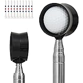 MistyBrew Telescopic Golf Ball Retriever (9/12ft) | Picker Upper Tool | Premium Stainless Steel &amp; Double-Sided Head